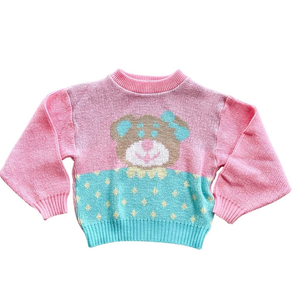 Vintage Teddy Bear Sweater